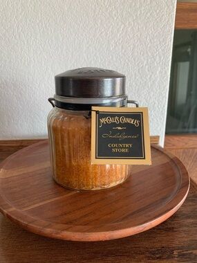 McCall's Candles Country Store Amber Jar Candle with Dark Bronze Lid
